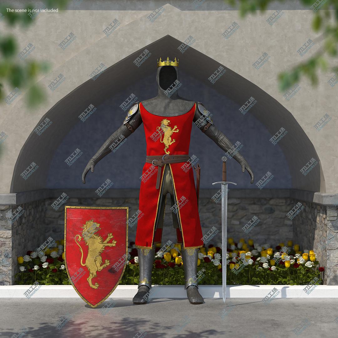 images/goods_img/202104092/Crusader Knight King Armor Set 3D model/2.jpg